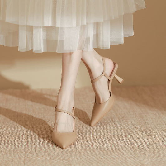 Spring Women's Sandals Women's Fashion Pointed High Heels