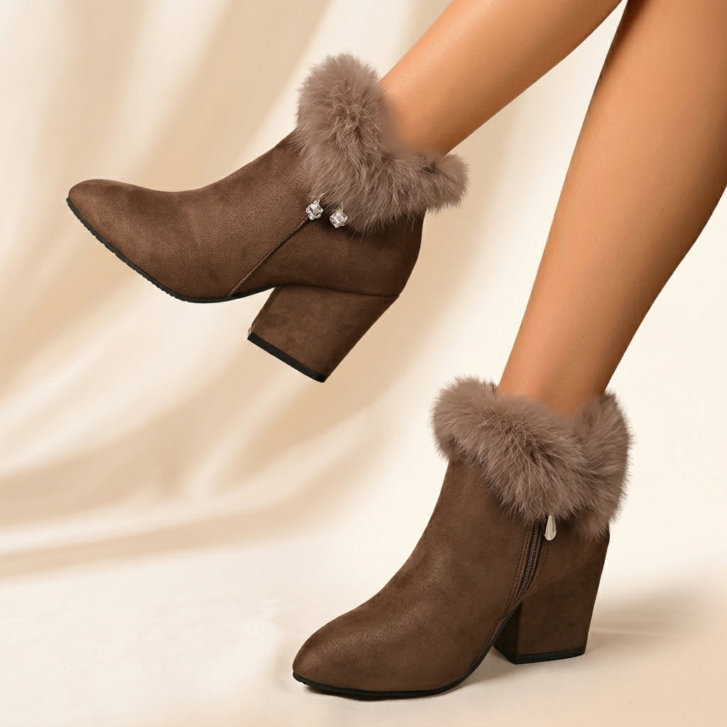 Frostline Pointed Ankle Boots