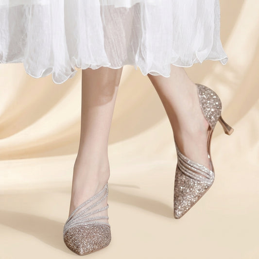 Starlit Rhinestone Heels