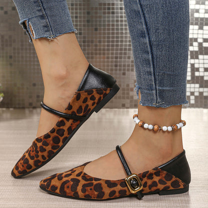 Large Size Flat Bottom Casual Suede Work Shoes Women