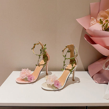 Women's Dream High-heeled Shoes With Vine Strap Sandals