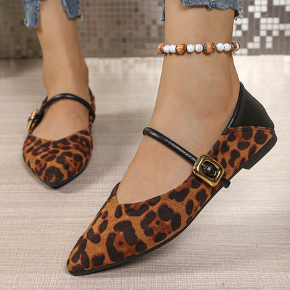 Large Size Flat Bottom Casual Suede Work Shoes Women