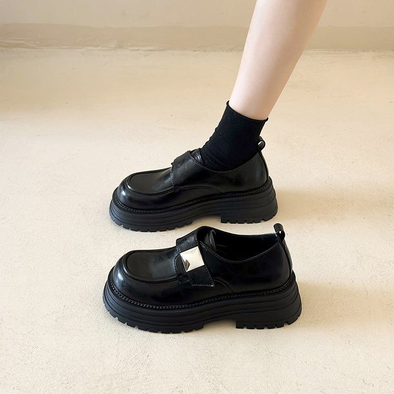 Fashion Personality Retro Platform Loafers Women