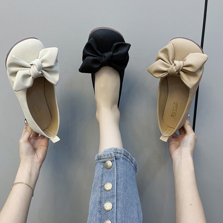 Bliss Bow – Soft Flat Loafers