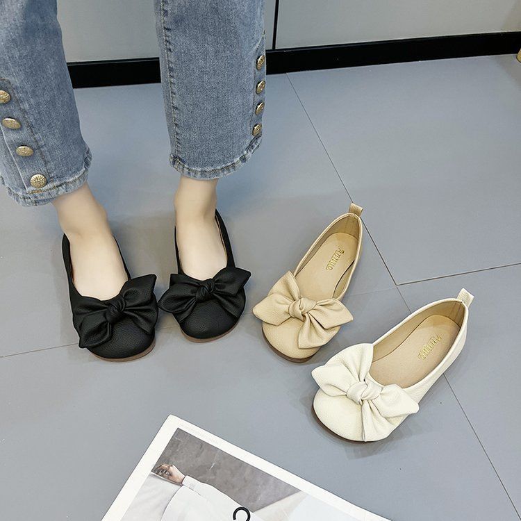 Bliss Bow – Soft Flat Loafers
