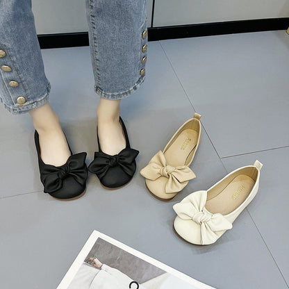 Bliss Bow – Soft Flat Loafers