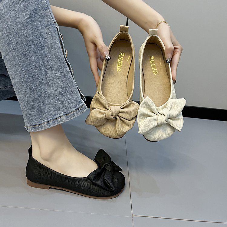 Bliss Bow – Soft Flat Loafers