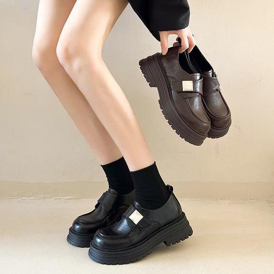 Fashion Personality Retro Platform Loafers Women