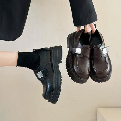 Fashion Personality Retro Platform Loafers Women